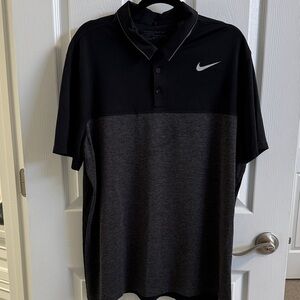 Nike Men's Polo Shirt in Black and Gray